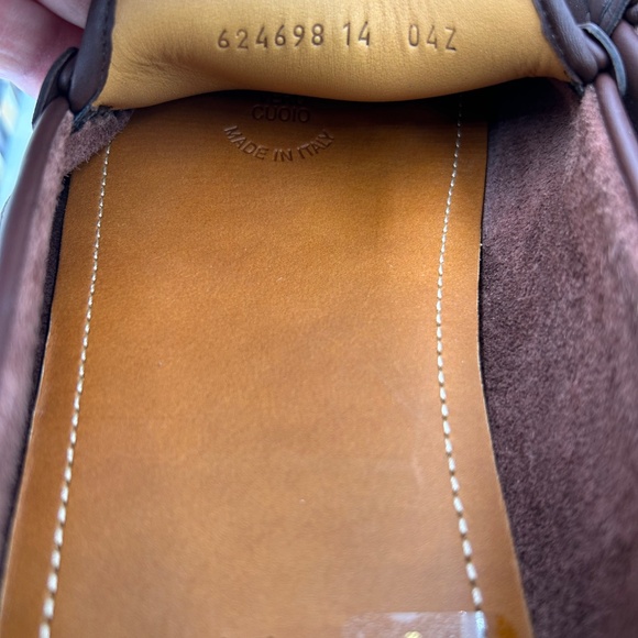 Men’s Gucci interlocking G leather Driver loafers size 14 made in Italy - Picture 10 of 11